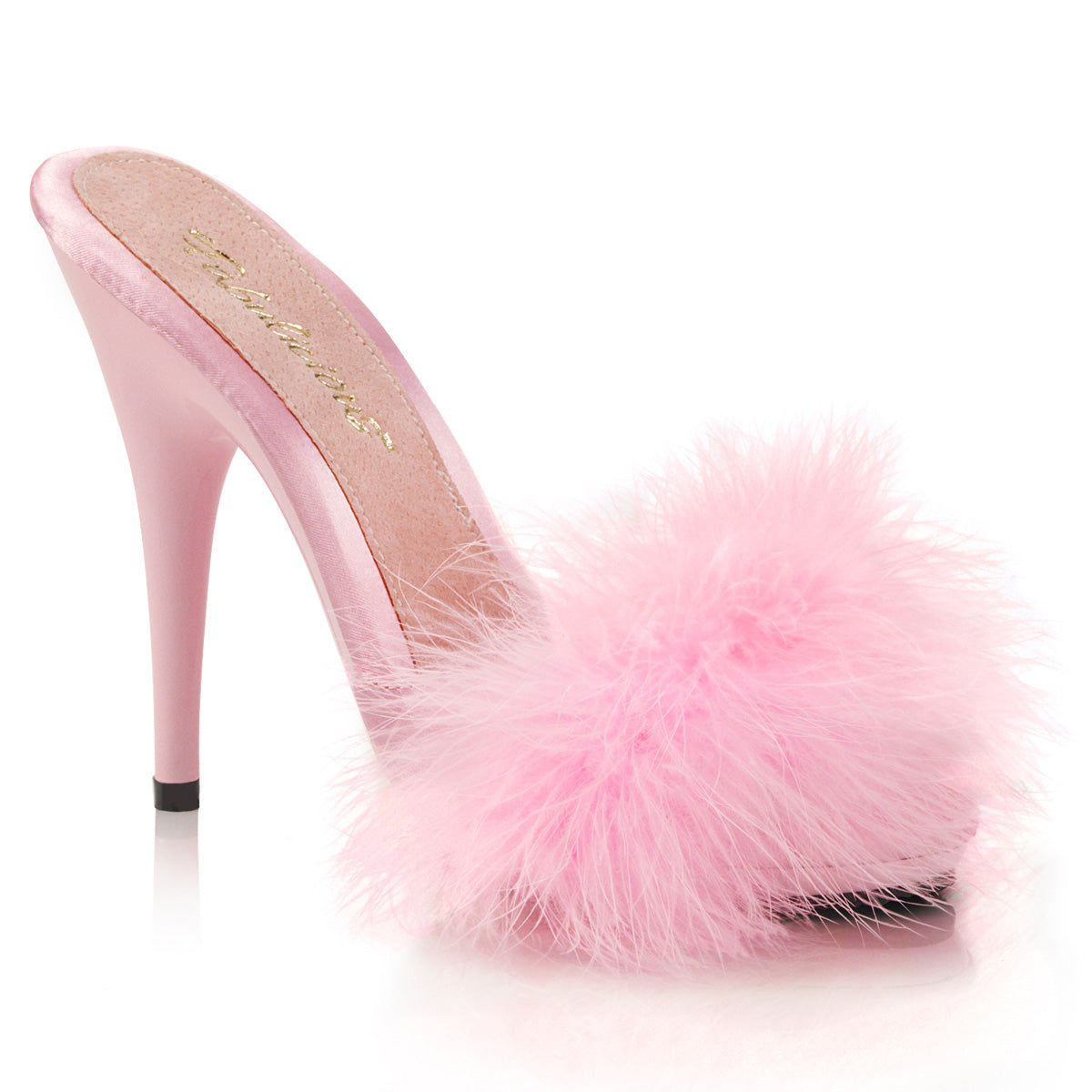 Pink fuzzy hot sale shoes