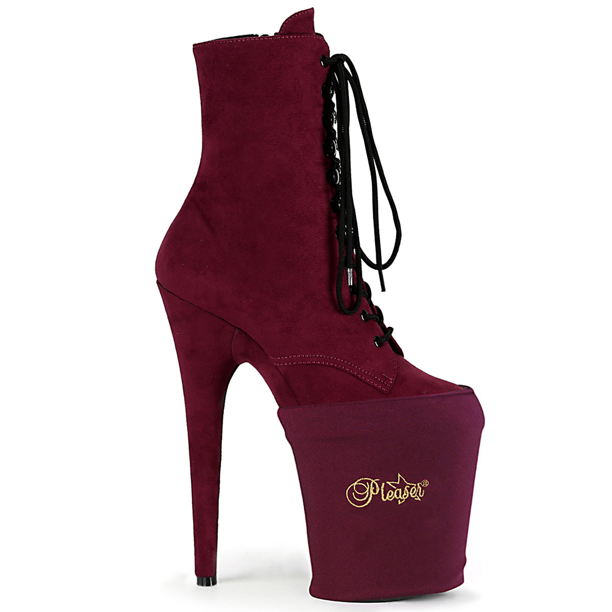 PSP-BYLYR PLEASER Pole Shoe Protectors Burgundy Lycra-Pleaser-Miss Hollywood Sexy Shoes