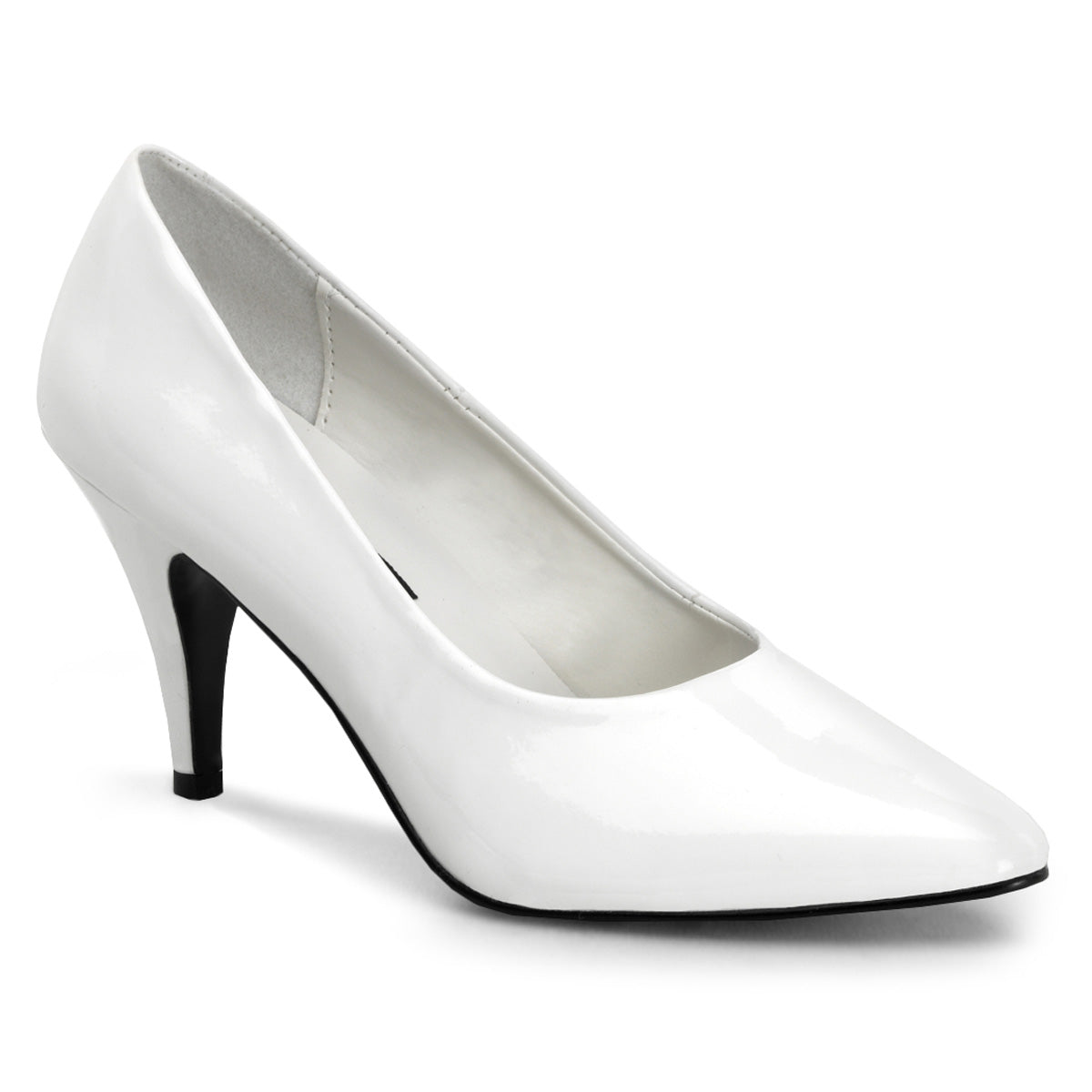PUMP-420 Pleasers Funtasma 3 Inch Heel White Patent Women's Sexy Shoe