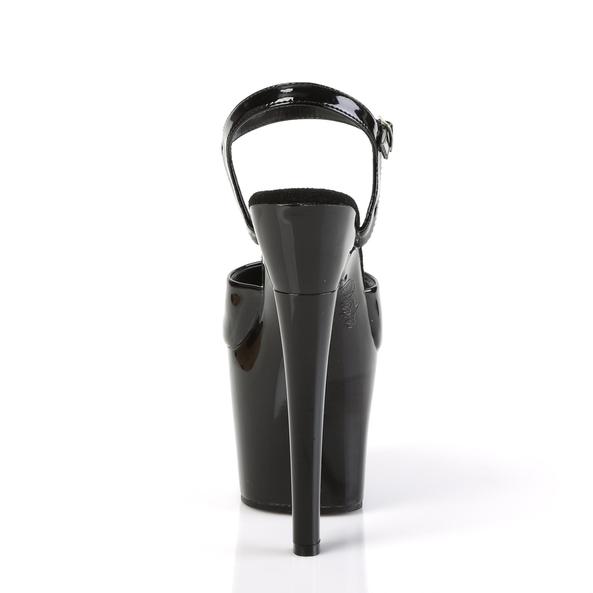 RADIANT-709 7" Heel Black Patent Pole Dancing Platforms-Pleaser- Sexy Shoes Fetish Footwear
