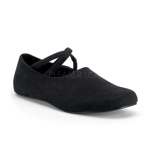 RENAISSANCE-12 Pleaser Blk Microfiber High Heel Alternative Footwear Discontinued Sale Stock