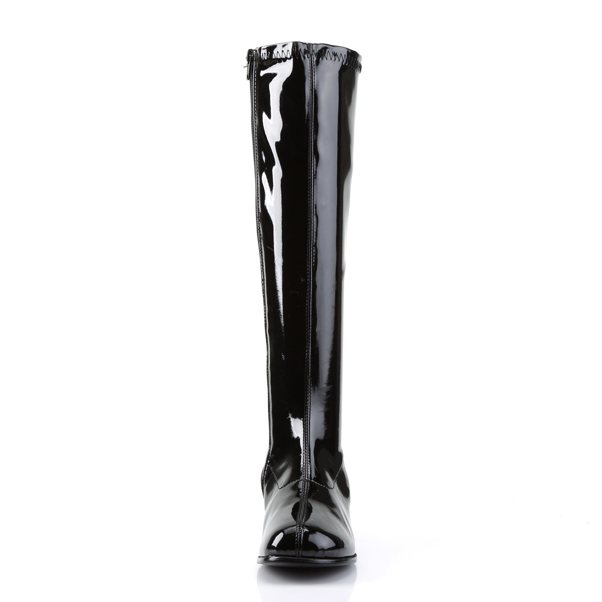 RETRO-300 2" Heel Black Stretch Women Boots Funtasma Costume Shoes Alternative Footwear