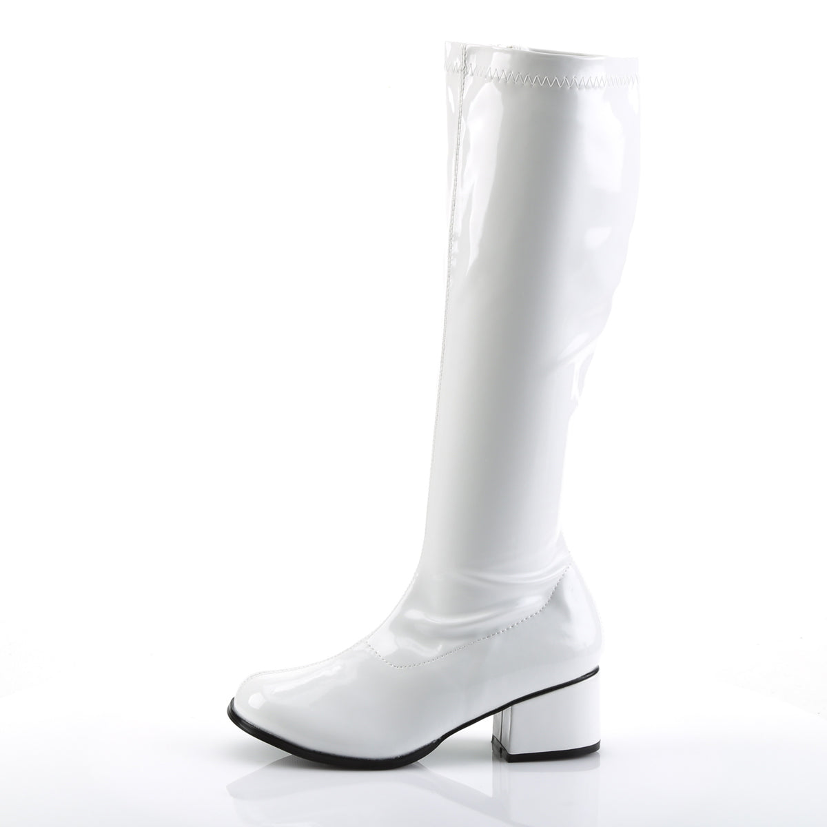 RETRO-300 2 Inch Heel White Women's Boots Funtasma Costume Shoes 