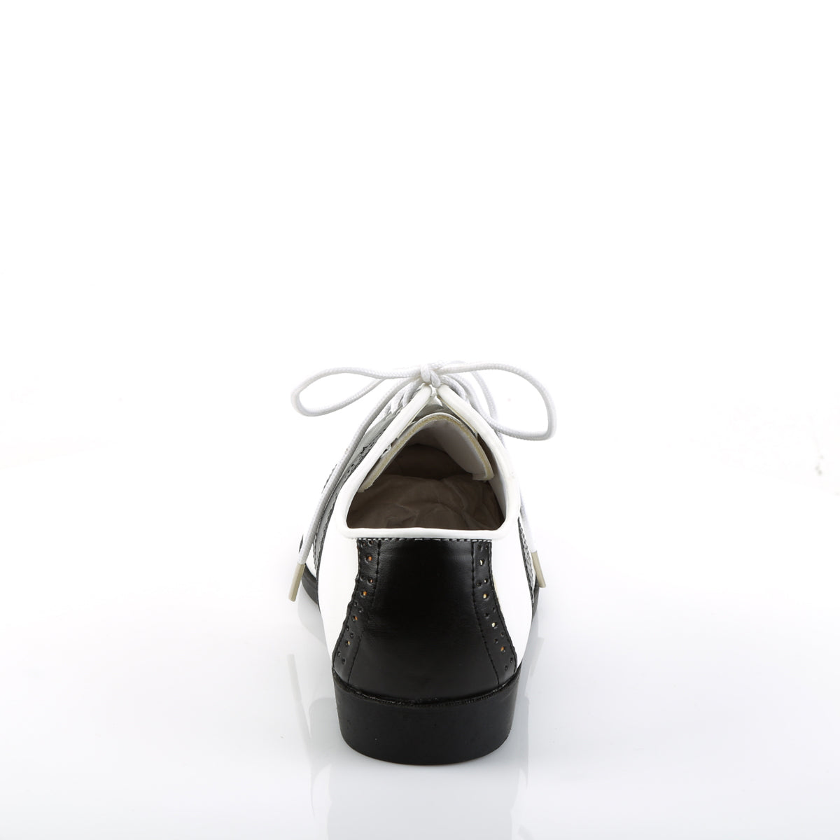 Black and white sales flat shoes