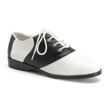 Saddle-50 Pleasers Funtasma Zapatos sexys sexys en blanco y negro
