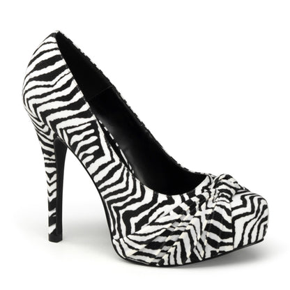 Safari-06 Pin Up Couture Black White Zebra Print-platforms