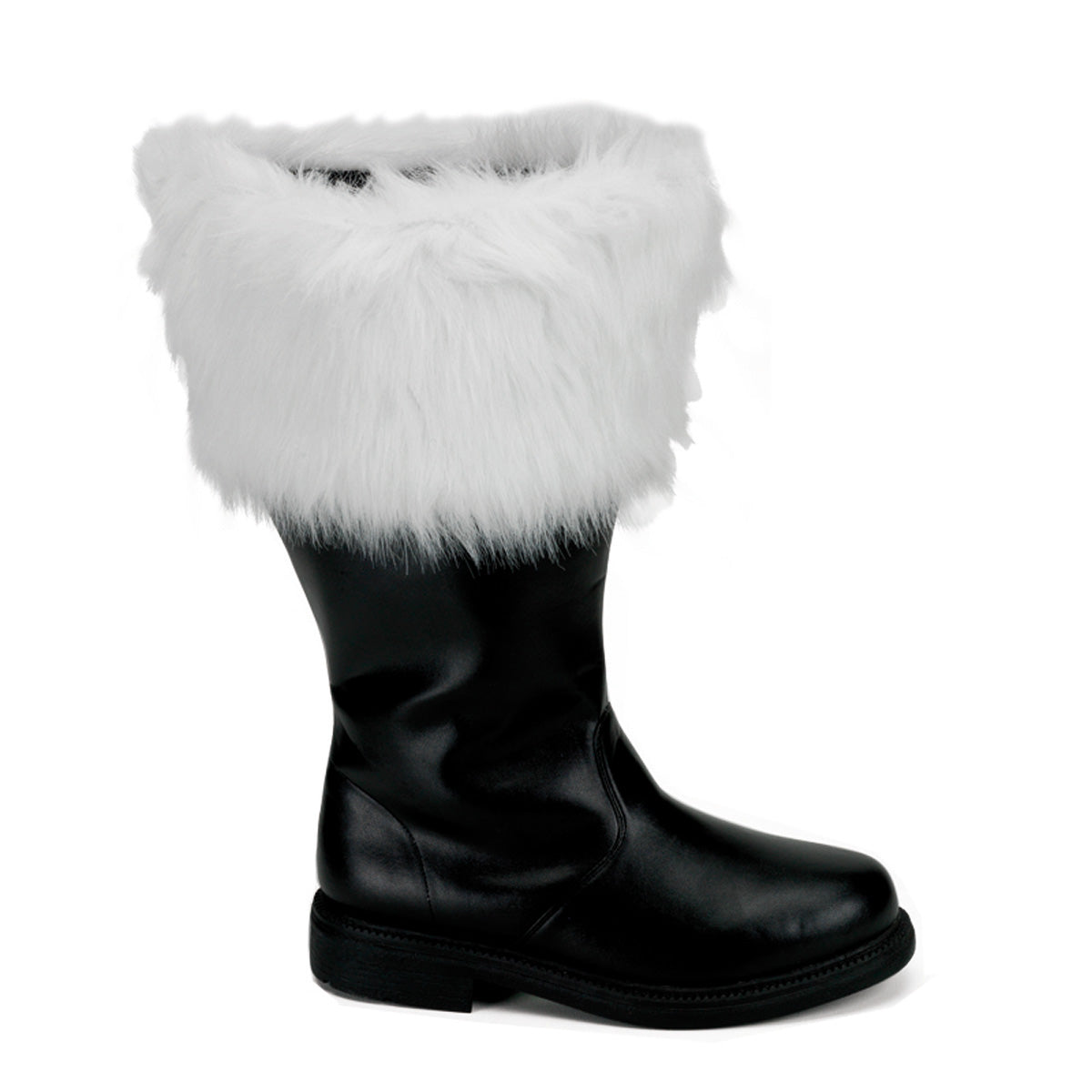SANTA-106WC Funtasma 1" Black White Wide Width/Shaft Boots Funtasma Costume Shoes