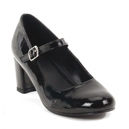 Schoolmeisje-50 funtasma 2 inch hak zwart octrooi sexy schoenen