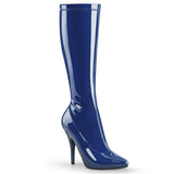 SEDUCE-2000 Pleaser Navy Blue Sexy Knee High Boots