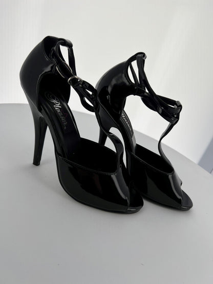 SEDUCE-209 Pleaser Black Patent High Heel Alternative Footwear Discontinued Sale Stock