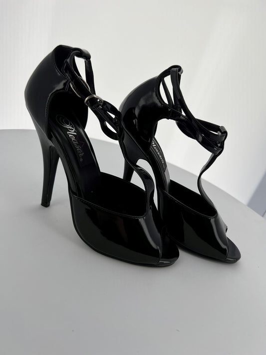 SEDUCE-209 Pleaser Blk Patent High Heel Alternative Footwear Discontinued Sale Stock