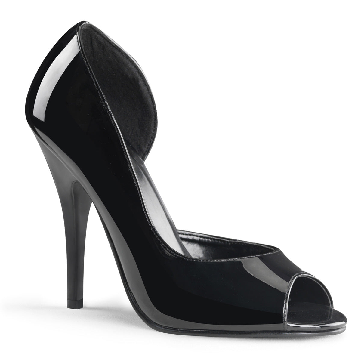 SEDUCE-212 Pleaser 5 Inch Heel Black Patent Fetish Footwear-Pleaser- Sexy Shoes