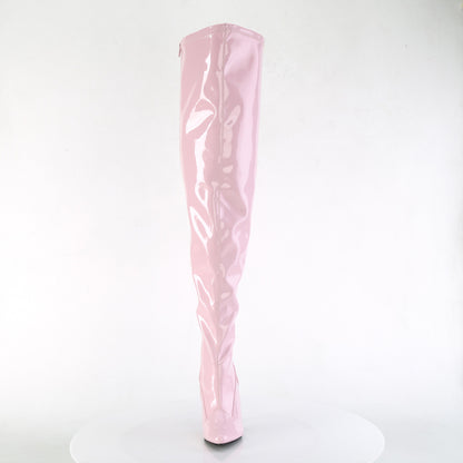 SEDUCE-3000WC Baby Pink Wide Calf Pleaser Sexy Thigh High Boots