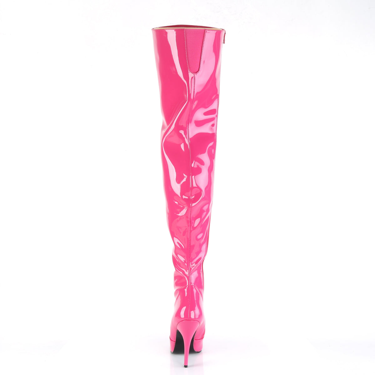 seduce 3010 pleaser sexy shoes 5 inch classic plain thigh high length boots black fetish boots