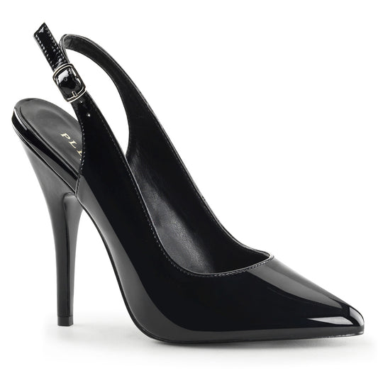 SEDUCE-317 Pleaser Shoe 5" Heel Black Patent Fetish Footwear-Pleaser- Sexy Shoes