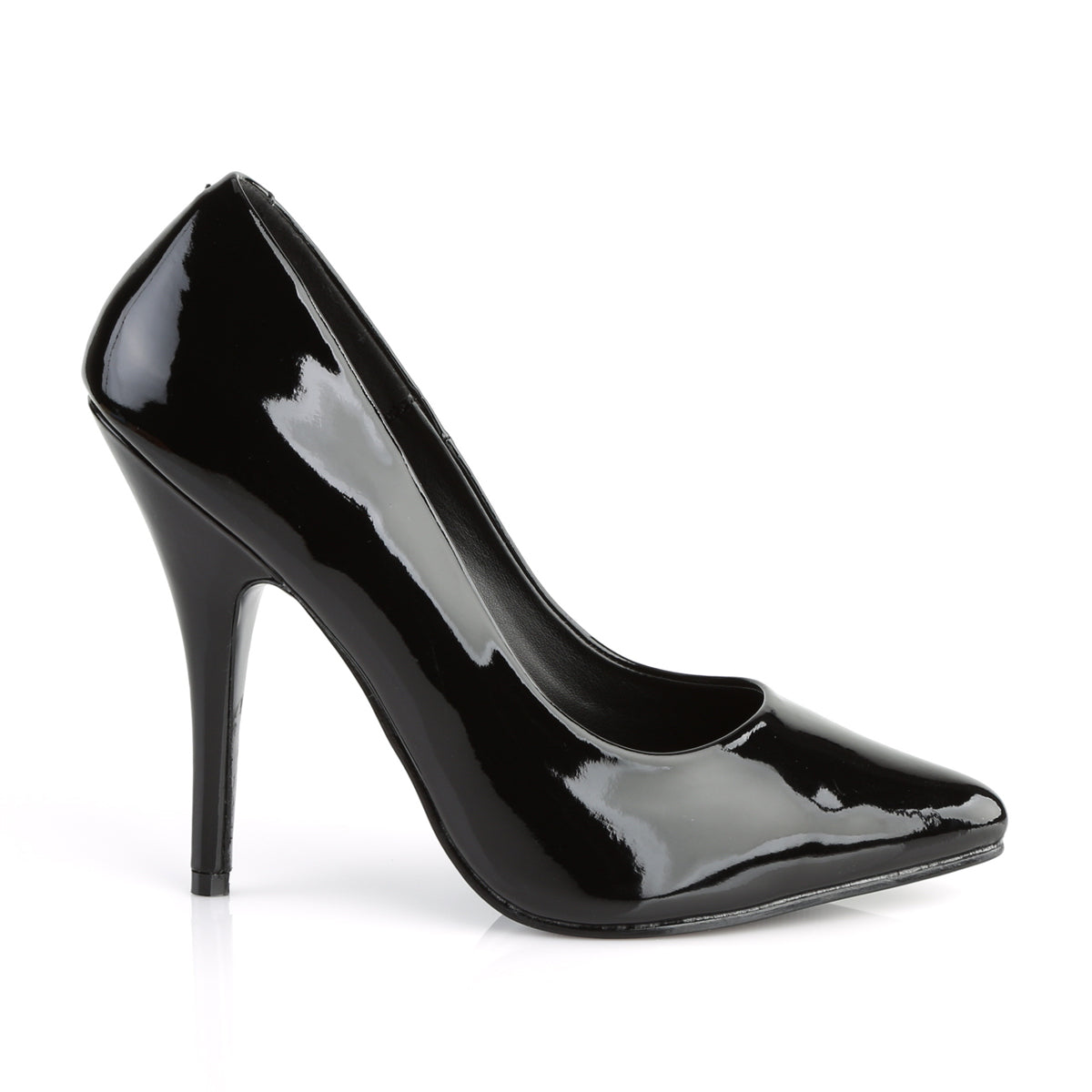 SEDUCE-420 Sexy Shoes 5" Heel Black Patent Fetish Footwear-Pleaser- Sexy Shoes Fetish Heels