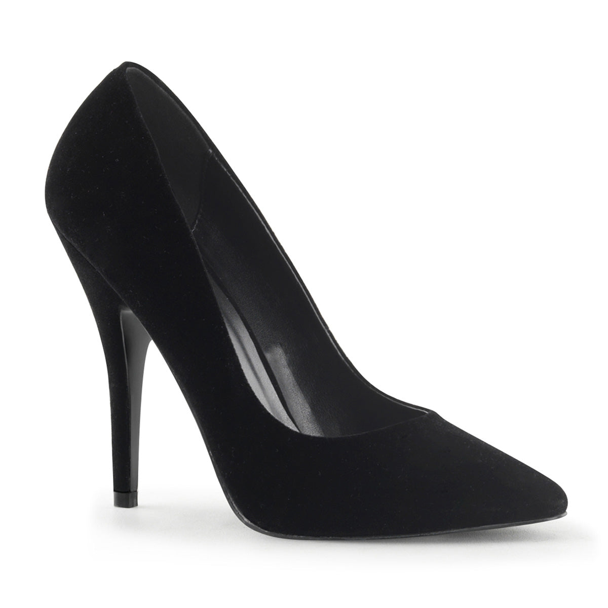 Seduce-420 Sexy schoenen 5 "Heel zwart fluwelen fetish schoeisel
