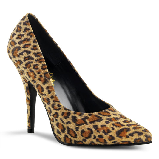 Pleaser SED420 Leopard Print Microfiber Sexy Shoes Discontinued Sale Stock