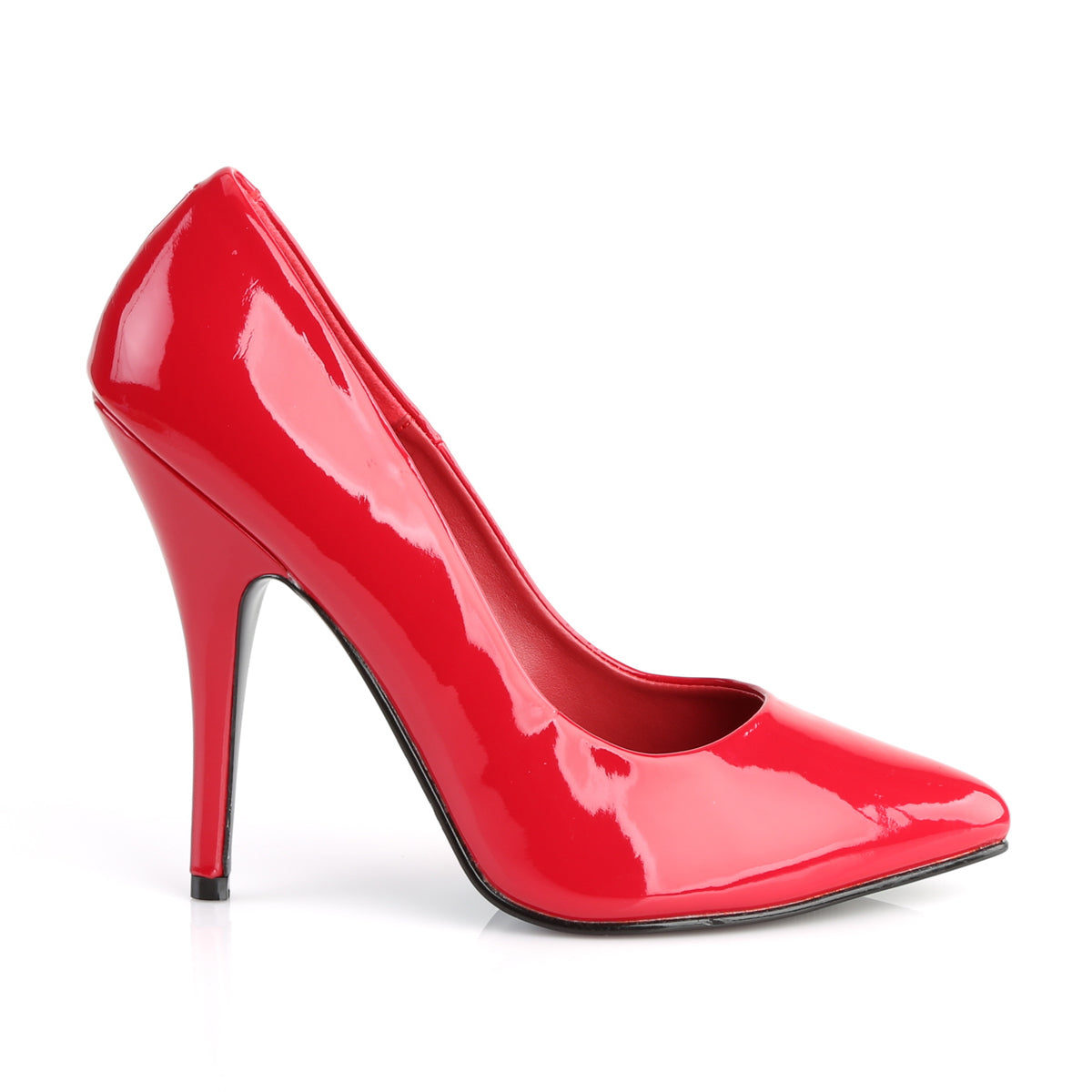 SEDUCE-420 Pleaser Sexy Shoe 5 Inch Heel Red Fetish Footwear-Pleaser- Sexy Shoes Fetish Heels