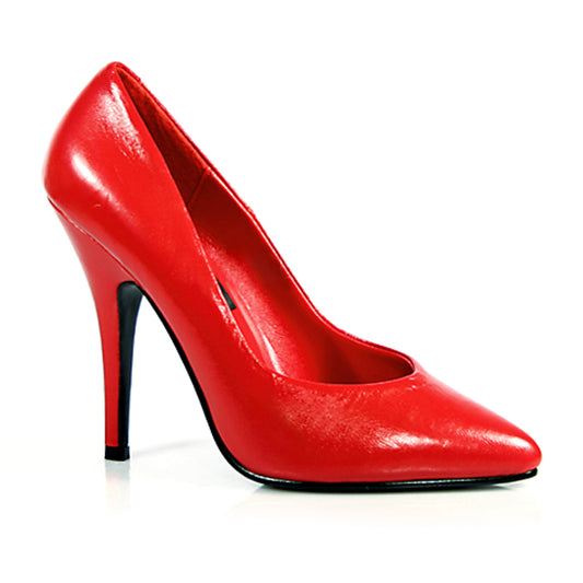 Pleaser SED420 Red Leather Sexy Shoes Discontinued Sale Stock