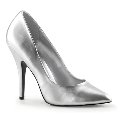 Seduce-420 Sleamer Sexy Shoes 5 "Shower Silver Fetish Обувь