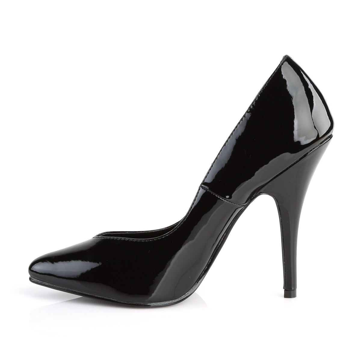 SEDUCE-420V Sexy Shoes 5" Heel Black Patent Fetish Footwear-Pleaser- Sexy Shoes Pole Dance Heels