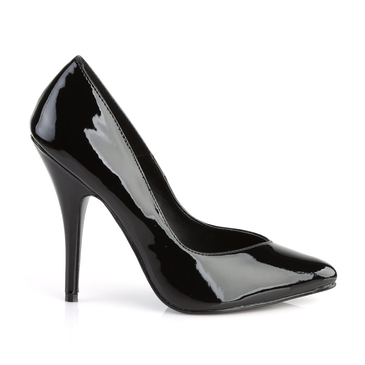 SEDUCE-420V Sexy Shoes 5" Heel Black Patent Fetish Footwear-Pleaser- Sexy Shoes Fetish Heels
