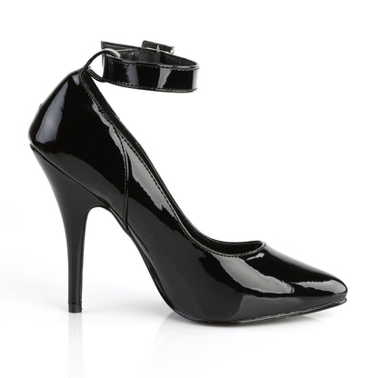 SEDUCE-431 Sexy Shoes 5" Heel Black Patent Fetish Footwear-Pleaser- Sexy Shoes Fetish Heels