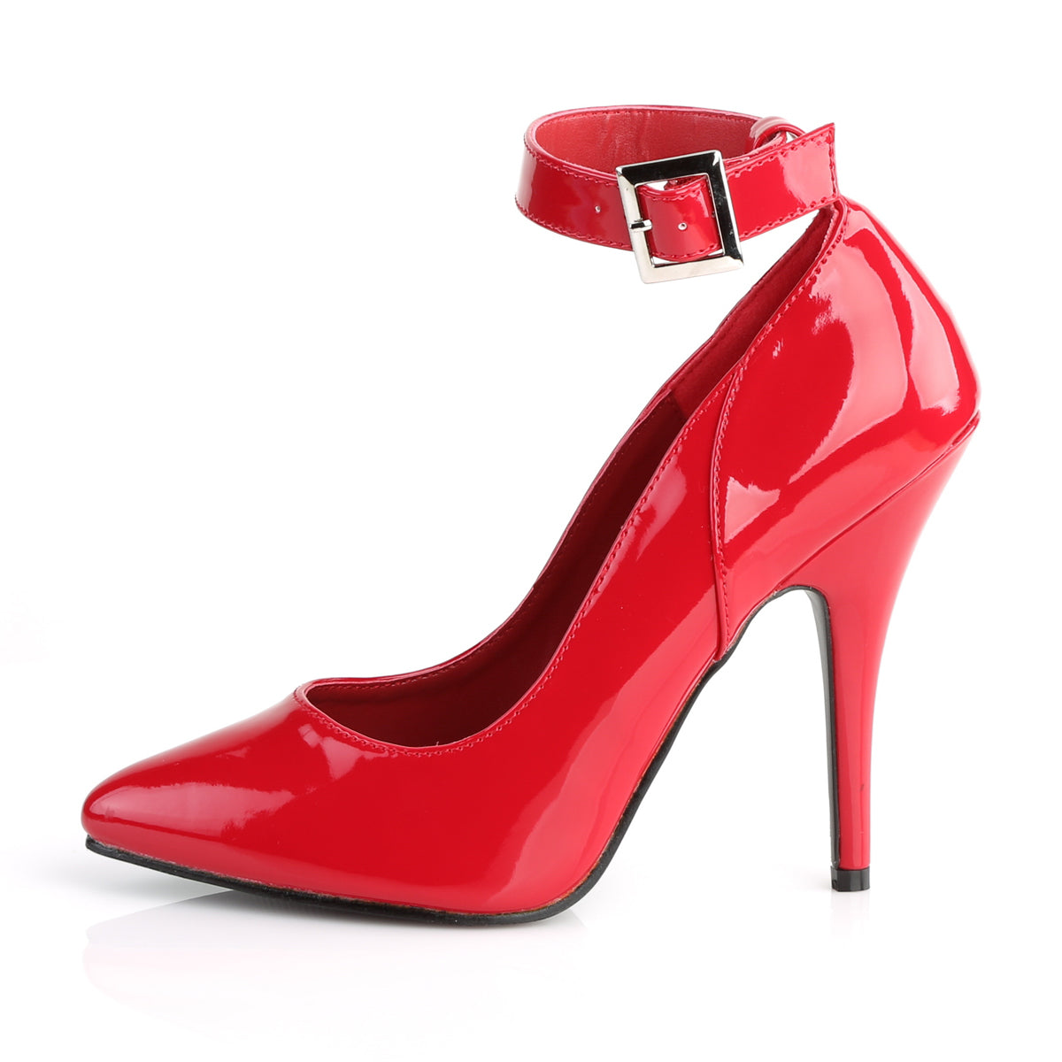 SEDUCE-431 Pleaser Sexy Shoe 5 Inch Heel Red Fetish Footwear-Pleaser- Sexy Shoes Pole Dance Heels