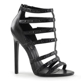 Sexy-15 placeres zapatos de 5 pulgadas tacón fetiche negro calzado
