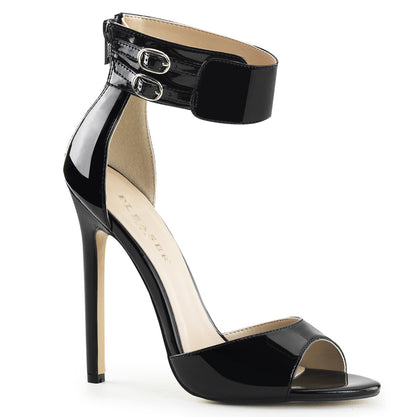 Sexy-19 Sleamer Shoes 5 "каблук черный патент фетиш обувь