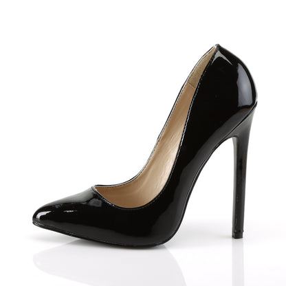 SEXY-20 Pleaser Shoes 5" Heel Black Patent Fetish Footwear-Pleaser- Sexy Shoes Pole Dance Heels
