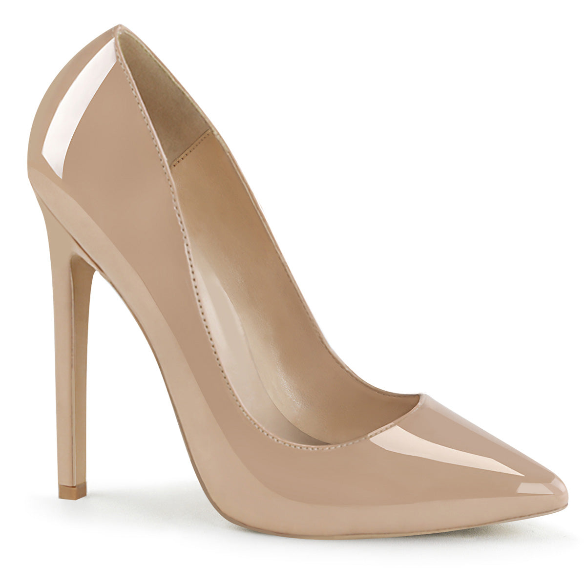 SEXY-20 Pleaser Shoe 5 Inch Heel Nude Patent Fetish Footwear-Pleaser- Sexy Shoes