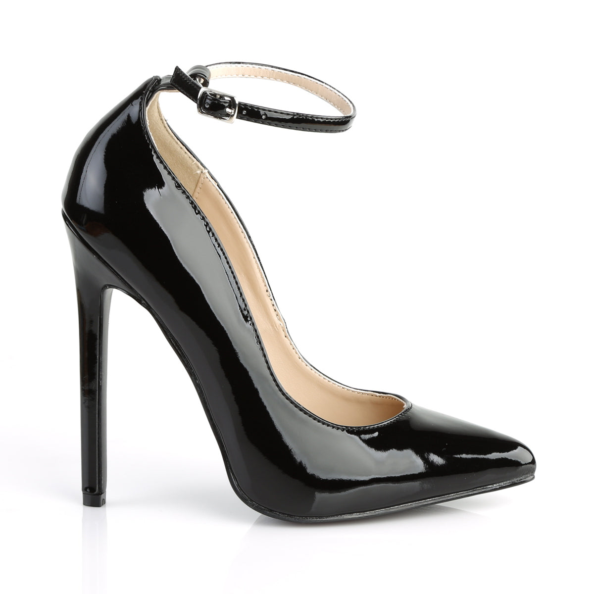 SEXY-23 Pleaser Shoes 5" Heel Black Patent Fetish Footwear-Pleaser- Sexy Shoes Fetish Heels