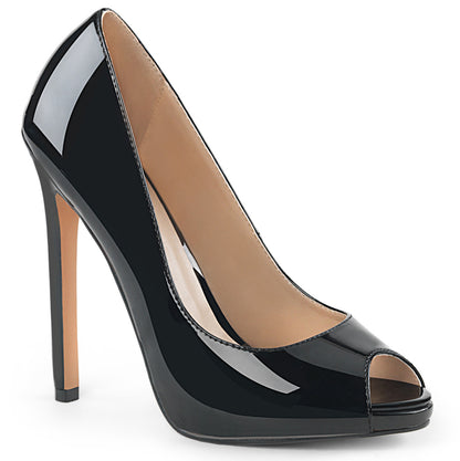 Sexy-42 Sleamer Shoes 5 "каблука черный патент фетиш обувь