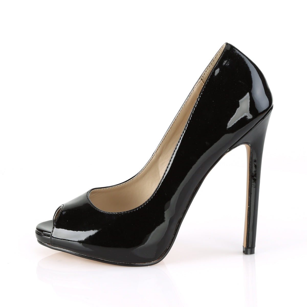SEXY-42 Pleaser Shoes 5" Heel Black Patent Fetish Footwear-Pleaser- Sexy Shoes Pole Dance Heels