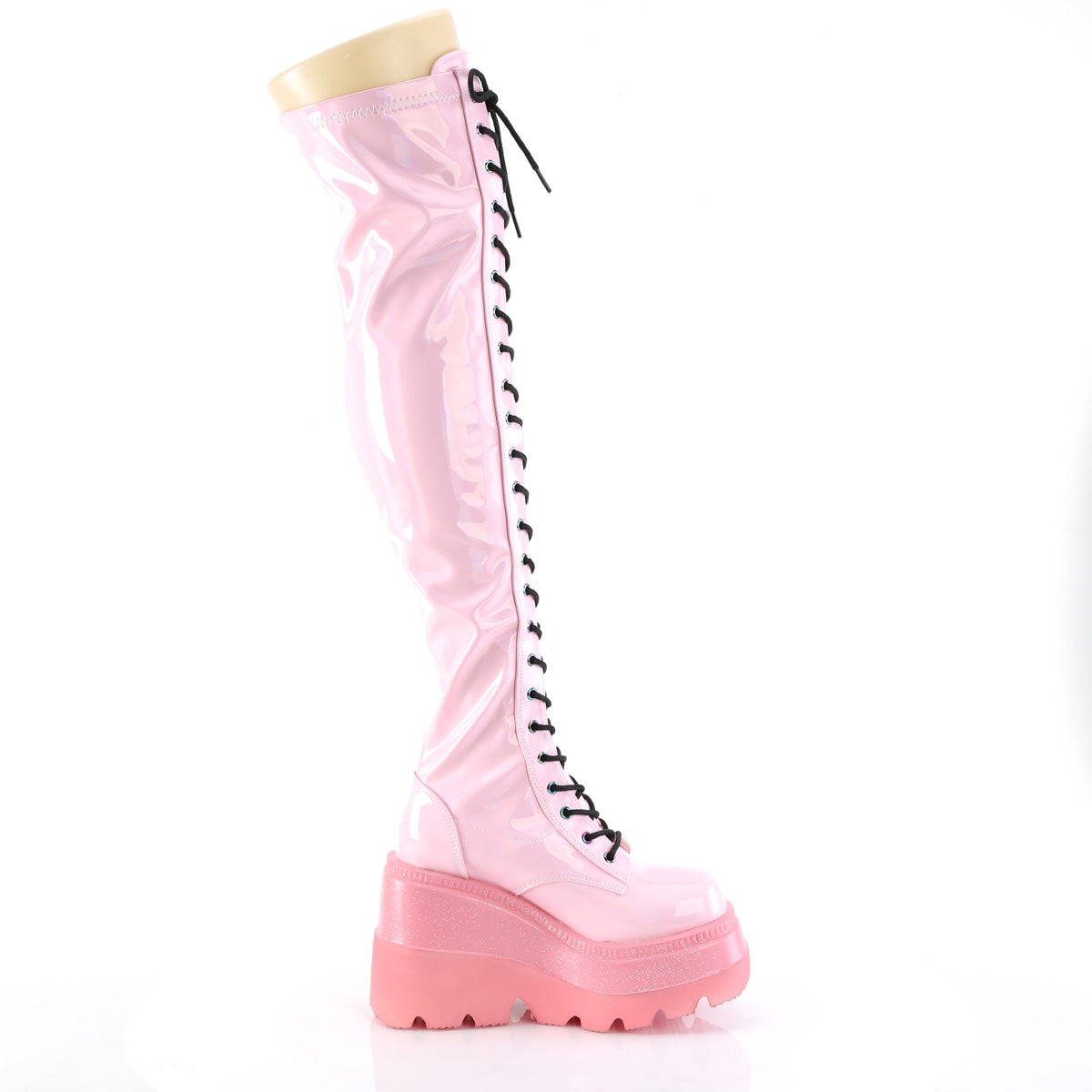 SHAKER-374-1 Demoniacult Alternative Footwear Women's Over-the-Knee Boots