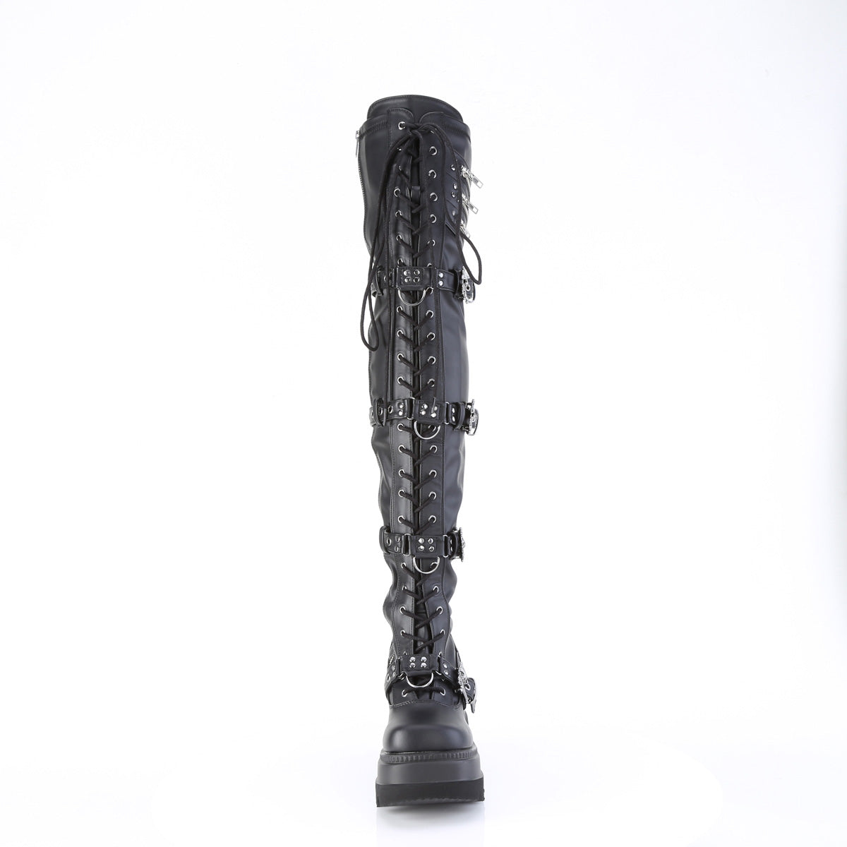 shaker 420 demonia footwear womens over the knee boots