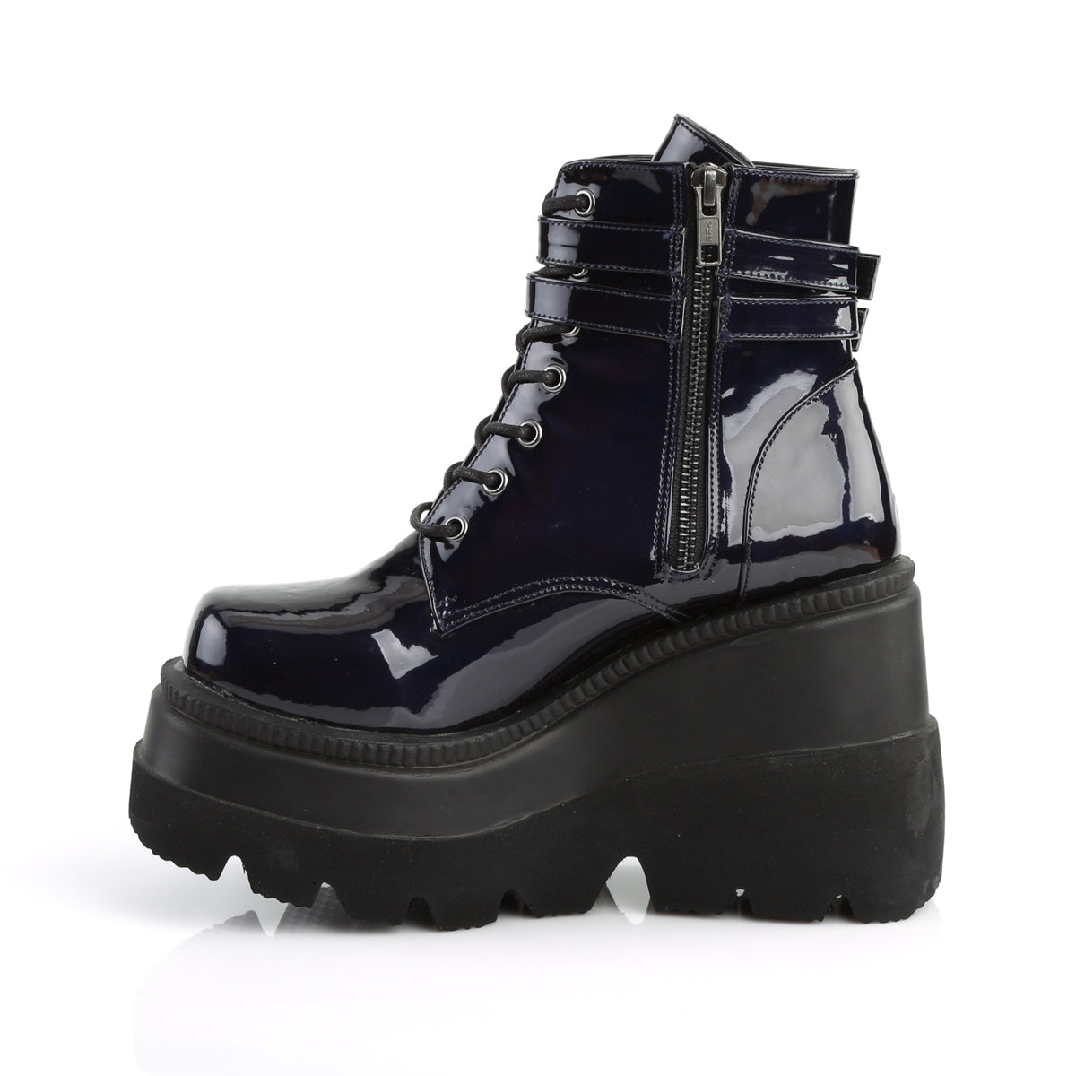 shaker 52 demonia footwear womens ankle boots neon green
