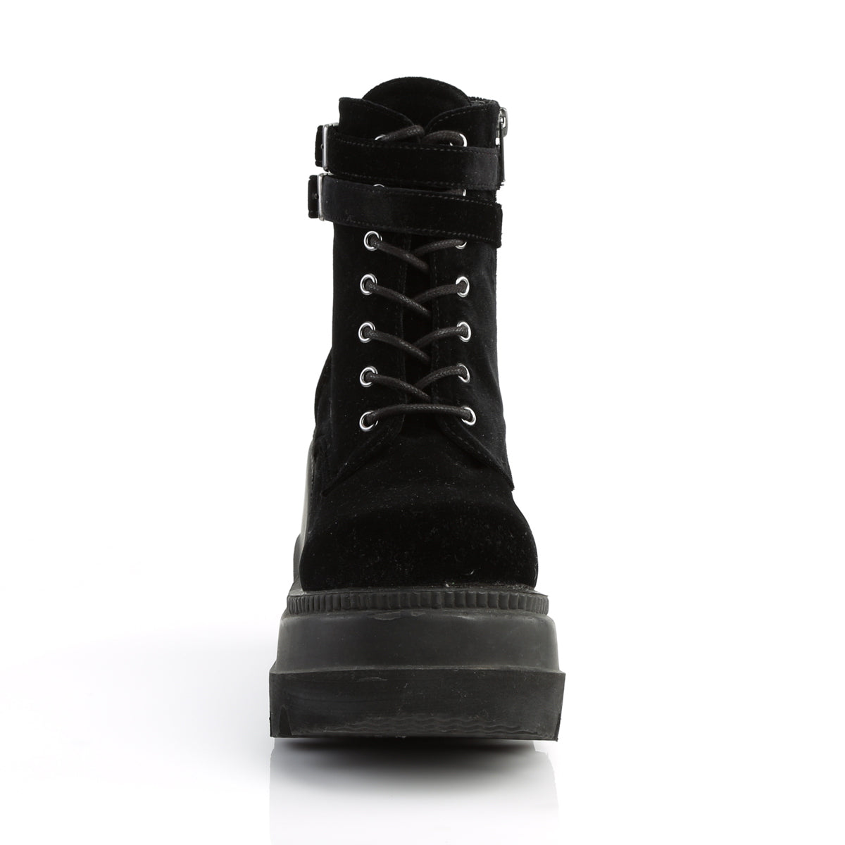 shaker 52 demonia footwear womens ankle boots velvet