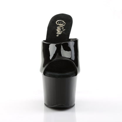 SKY-301 Pleasers 7" Heel Black Patent Stripper Shoes