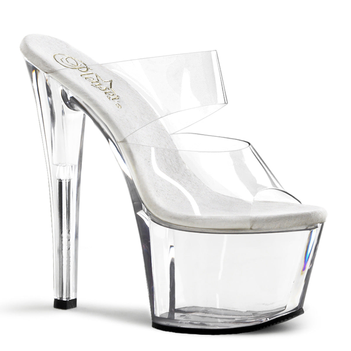 SKY-302 Pleaser 7 Inch Heel Clear Pole Dancing Platforms-Pleaser- Sexy Shoes