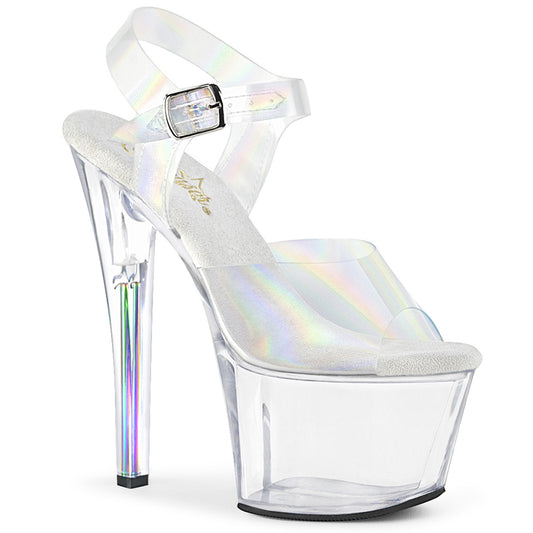 SKY-308N-RBH Pleaser 7" Heel Clear Pole Dancing Platforms-Pleaser- Sexy Shoes
