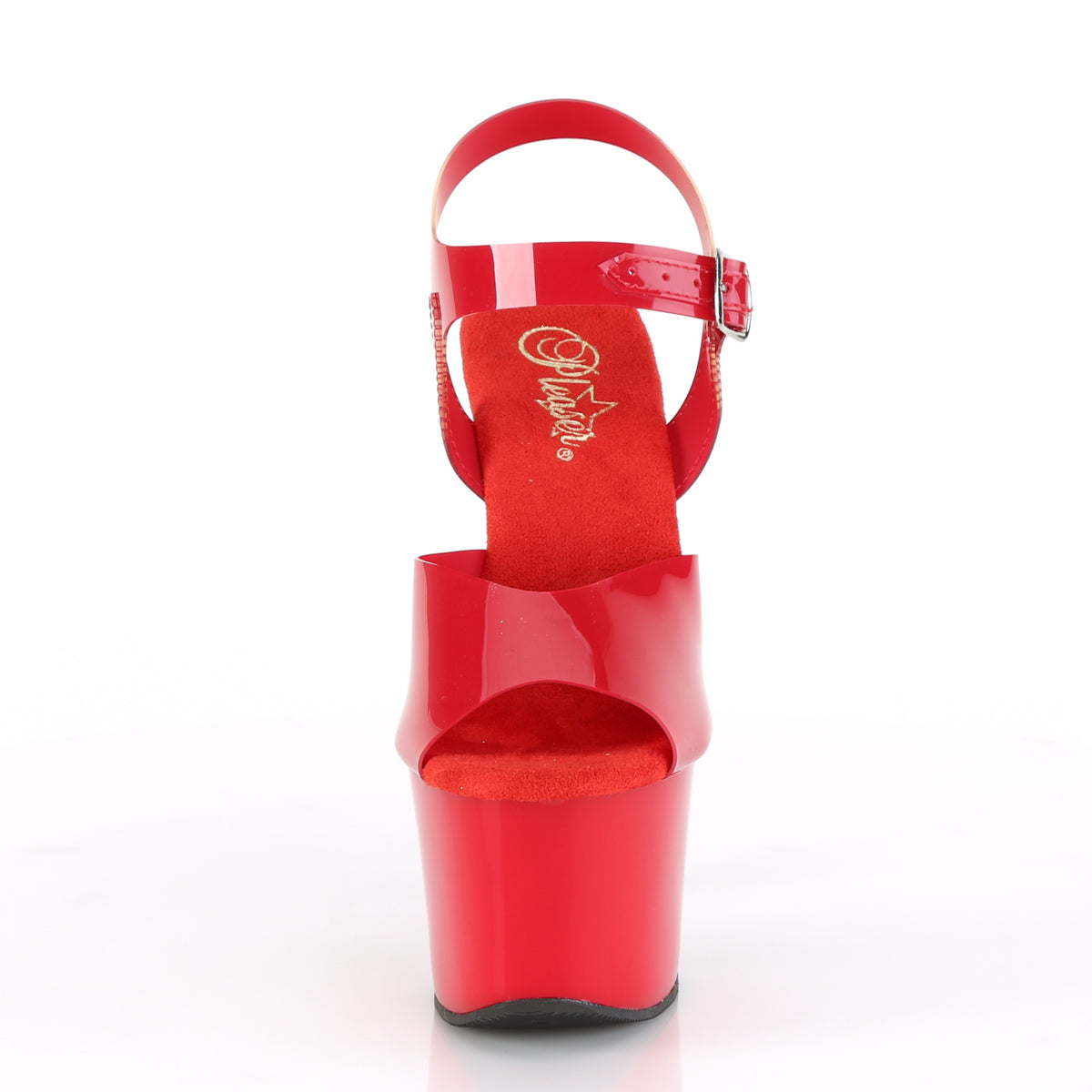 SKY-308N Pleaser 7 Inch Heel Red Pole Dancing Platforms-Pleaser- Sexy Shoes Alternative Footwear