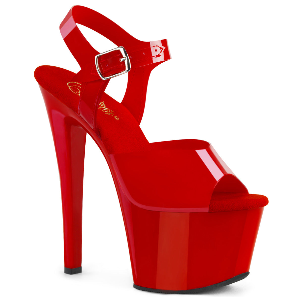 SKY-308N Pleaser 7 Inch Heel Red Pole Dancing Platforms-Pleaser- Sexy Shoes