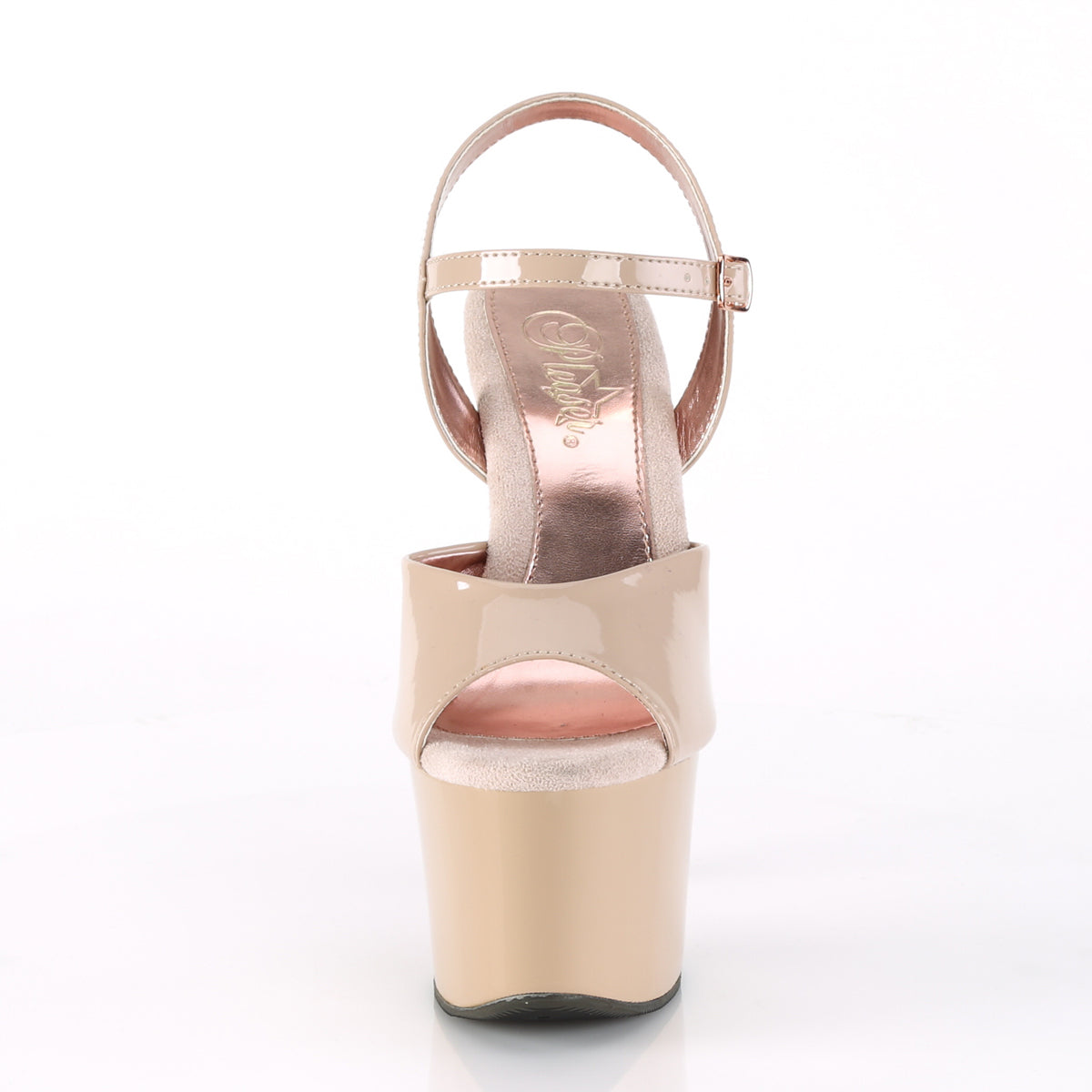 sky 309tt pleaser sexy shoes neon backlight sole platforms ankle strap sandals nude