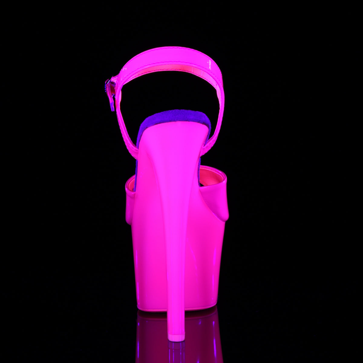 SKY-309UV 7" Heel Neon Hot Pink Pole Dancing Platforms-Pleaser- Sexy Shoes Fetish Footwear