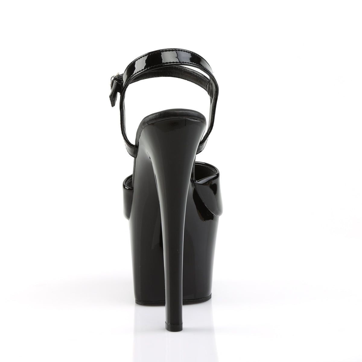 SKY-309VL Pleaser 7" Heel Black Patent Pole Dancing Platform-Pleaser- Sexy Shoes Fetish Footwear
