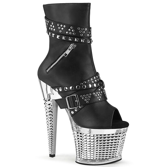 SPECTATOR-1015-Black-faux-Leather-Clear-Silver-Chrome-Pleaser-Platforms-(Exotic-Dancing)