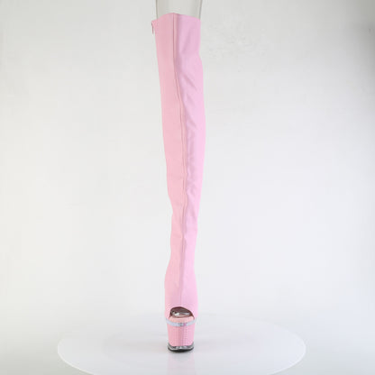 SPECTATOR-3030 Baby Pink Pleaser Pole Dancing Thigh High Boots.